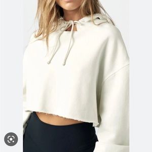 Joah Brown crop sweatshirt one size